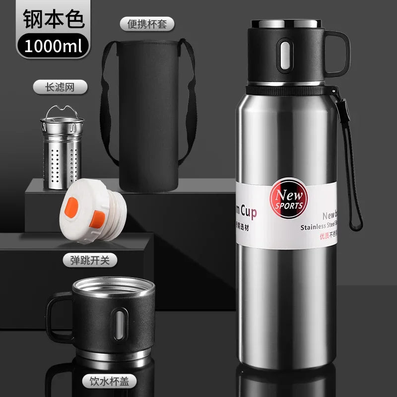 Thermo Bottle Thermal Mug Stainless Steel Water Cup Large - Visuel 14 | SAMAG
