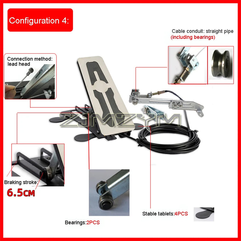 Automotive Auxiliary Brake Device Floor Standing Car Auxiliary Brake Device Side Seat Brake Car Co Pilot Brake Switch Device