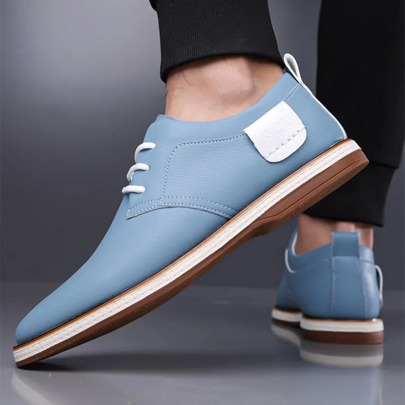 DIMANYU Men Casual Derby Shoes Lace‑Up Business Casual Men's Oxford Shoes Comfort Male Daily Walking Dress Footwear