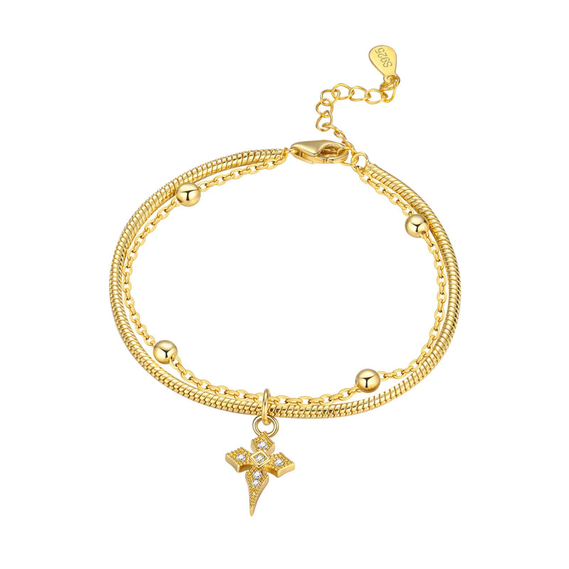Original 925 Sterling Silver Zirconia Tennis Chain Bracelet for Women Adjustable Gold Color Hot Sale Ideal Birthday Party Gifts