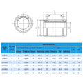 Durable Bushing Steel Linear Ball Bearing LM3UU LM4UU LM5UU LM6UU LM8UU LM10UU LM12UU LM16UU Rods Shaft CNC Part for 3D Printers