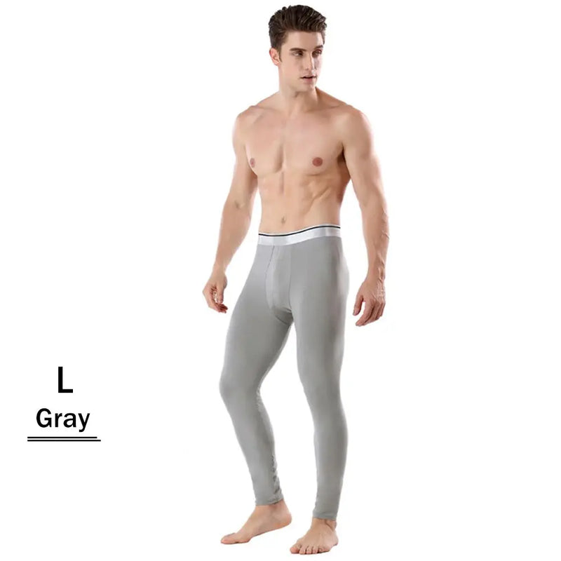 Men's Thermal Underwear Pants Winter Thick Fleece Lined Long Johns Warm Leggings Base Layer Bottoms