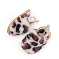 Winter Baby Plush Toe Soft Slippers Spring and Autumn Girls Boys Indoor Walking Shoes Fashion Leopard Point Toddler Infant Shoes