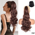 Synthetic Claw Clip On Ponytail Extension 22Inch Long Straight Wavy Ponytail Hair Ponytail With Claw Clip On Ponytail For Women