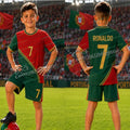 Special Ronaldo No.7 Football Jersey Tee Shorts Set Women - View 5 | SAMAG