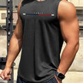 New Men's Outdoor Casual T-Shirt Gym Exercise Sleeveless Shirt Mens Summer Loose Undershirt Running Vest Fashion Casual Clothing