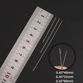 30pcs Metal Beading Needles For Beads Necklace Bracelet Tools Stainless Steel Self Threading Needle Pins For Jewelry Supplies