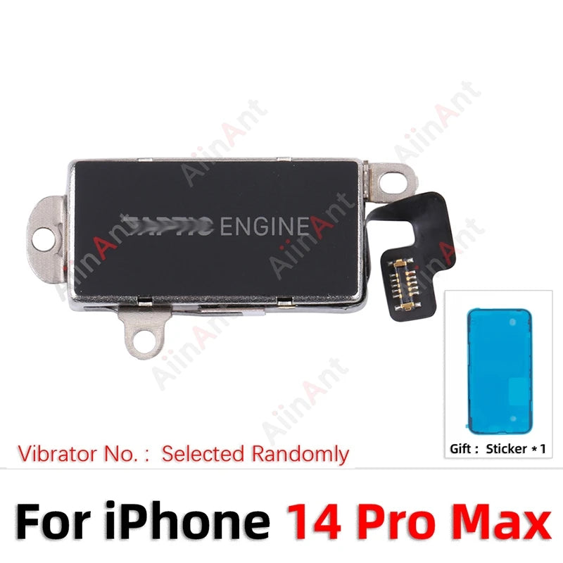 OEM Sticker + Flex For iPhone 12 13 14 15 Pro Max Plus mini For TAPTIC ENGINE Vibrator Motor Flex Cable
