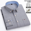 Spring and Autumn Men's Pure Cotton Long sleeved Shirts | SAMAG