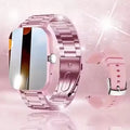 Smart watch with full touch screen, call, message reminder, music control and other functions, compatible with iPhone/android mo