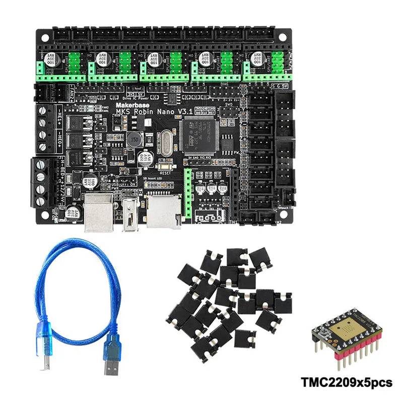 Makerbase MKS Robin Nano V3.1 Control Board 3D Printer Motherboard TS35 TFT Touch Screen/WIFI Module Suitable for A4988 TMC2209