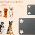 S（little kitten ）、M、L bsorbent Pet Feeding Mat, Waterproof Placemat for Dog & Cat Food & Water Bowls, Quick-Dry Rubber Backing