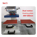 T Shirt Hot Stamping Machine Pneumatic Heat Transfer Machine/Label Press Printer 150x150/200x200/300x200mm Single/Double Station