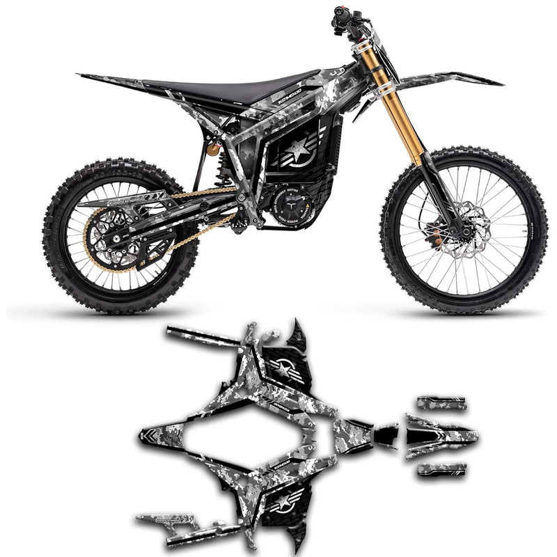 Electric Dirt bike Talaria Komodo Graphics thickened crystal plate decal body cover imitation scratch protection stickers