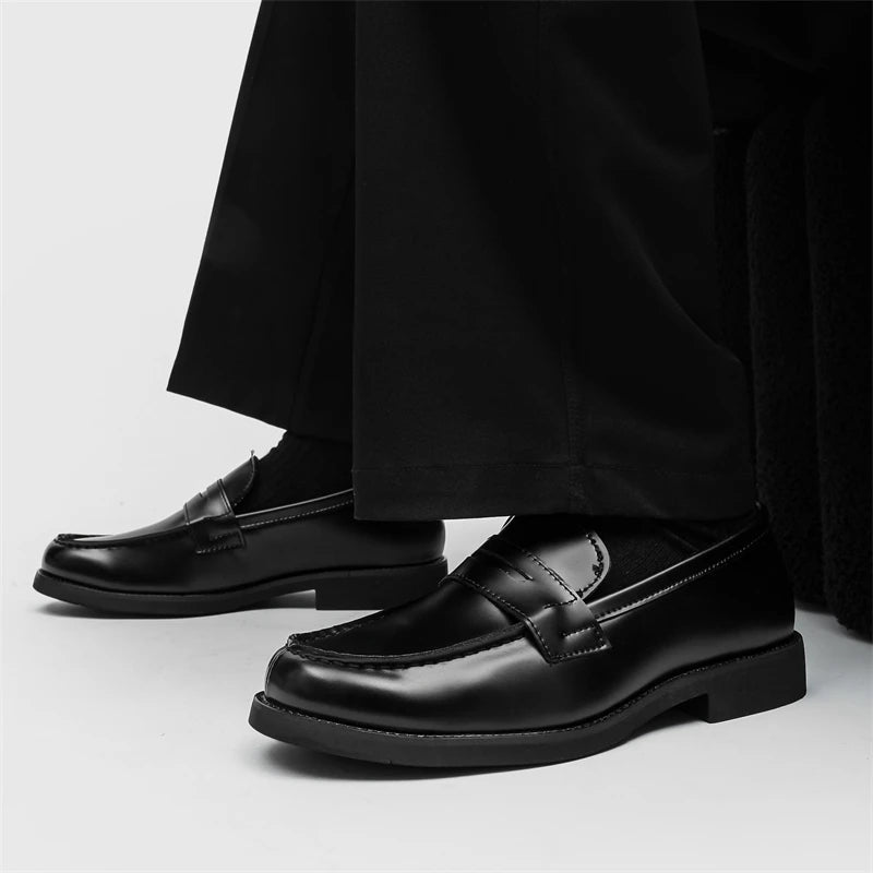 Handmade Casual Shoes Hot-selling Slip-on Flats Leather Mens Dress Loafers Luxury Comfy Moccasins Male Walking Business Shoes