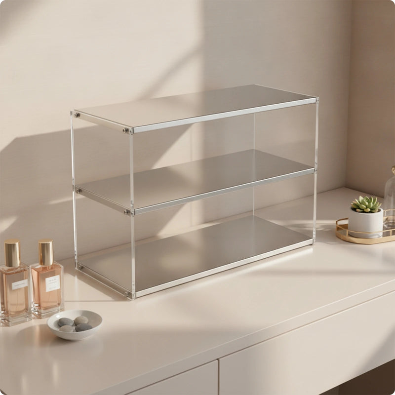 Countertop Storage Rack Clear Tabletop Organizer Facial Care Space - Saving Acrylic Riser Multi - Purpose - View 9 | SAMAG