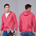 JNLN Men Women Hiking Jackets Waterproof Sun Protective Windbreaker Unisex Camping Climbing Outdoor Rain Coat Portable Clothes