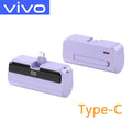 VIVO 50000mAh Capsule Power Bank 22.5W Fast Charging Powerbank LED Digital Display Portable External Battery For iPhone Samsung