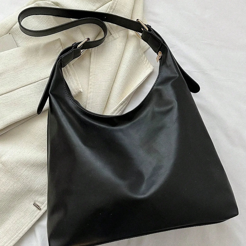 Large Capacity Solid Color Women's Shoulder Bag, Multifunctional Crossbody Bag, Women's Shoulder Tote Bag, Large Capacity Crossbody Tote Bag, Casual Work Bag