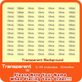 Transparent Name Sticker Custom Hebrew Stickers Waterproof Personalized Children Label for Schlool Stationery Office Supplies