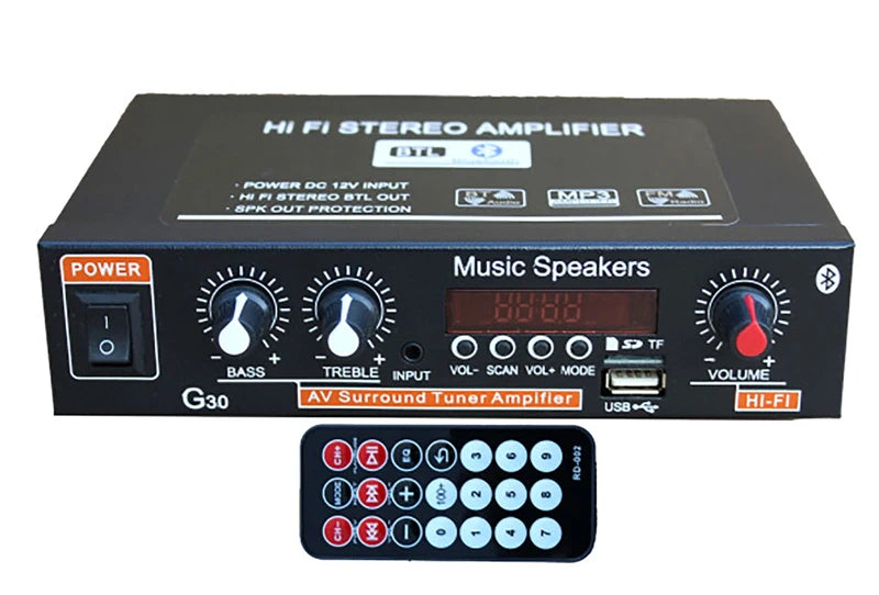 G30 G919H 1000W Home Power Amplifiers Audio Bluetooth Amplificador Subwoofer Speakers Theater Audio Sound System FM USB EU/US