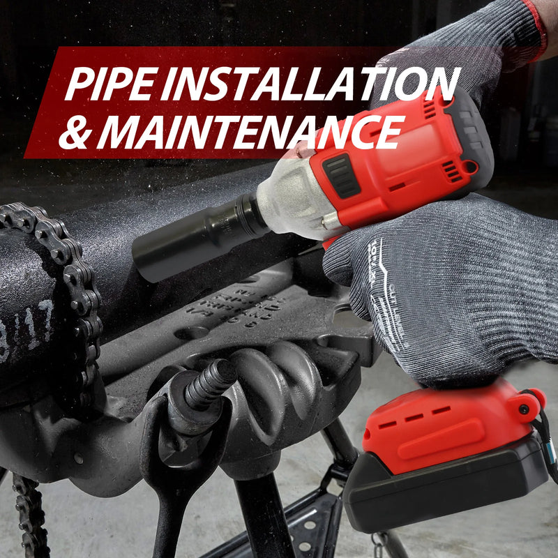 1000N.m Cordless Impact Wrench Brushless 20V 1/2 inch Power Tool Sets High Torque 2x1500MAh Batteries for - View 2 | SAMAG