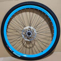 22/24/26 Inch Aluminum Alloy MTB Wheelset, Disc Brake, 7/8/9 Speed Rear Hub, with Tires