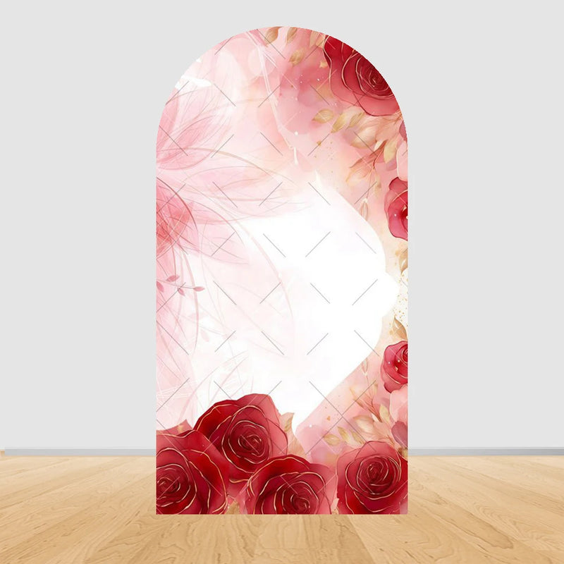 Red Dress Quinceanera Princess 15 Year old Birthday Party Decor  Backdrop Baby Shower Covers Arch Photography Background Props