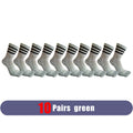 Pairs Man Toe Sport Socks Short Cotton Striped Colorful | SAMAG
