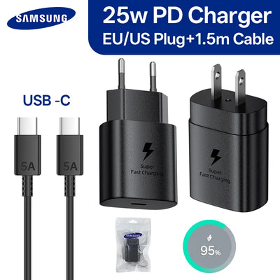 Original 25w Samsung Charger Super Fast Charge Type C | SAMAG