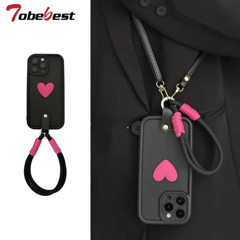Crossbody Lanyard Wrist Strap Case for Xiaomi Redmi Note 15 15C 14 14C 13 13C 12 12C 11 10 9 8 Pro Plus 4G 5G Silicone Cover