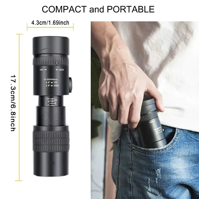 10 - 300x40 Zoom Telescope HD Portable Strong Monocular - View 5 | SAMAG
