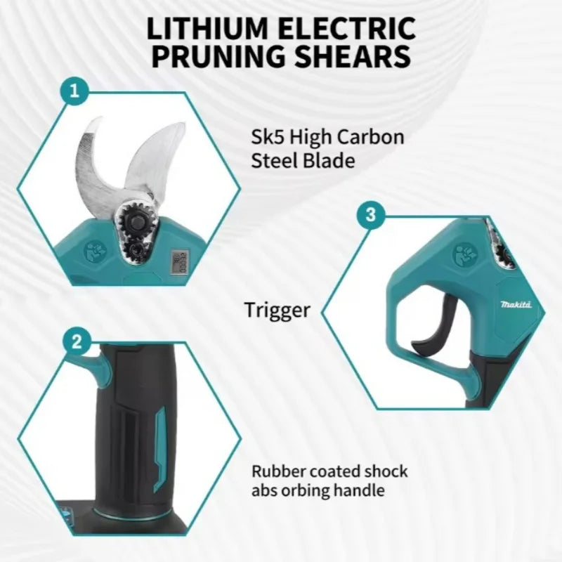 Makita MPP569 45MM Brushless Electric Pruning Shears Tree Bonsai Pruner Branches Cutter Power Tool - View 2 | SAMAG