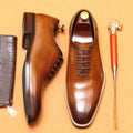 Italian Men's Formal Shoes Luxury Genuine Leather Handmade Quality Comfortable Elegant Black Wedding Social Oxfords Shoes Man
