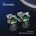 D VVS1 Moissanite Stud Earrings For Women Pass Diamond Tester Pen S925 Platinum Plating Moissanita With 2 Certificates