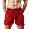WOXUAN Men's Hollow Boxers New Fashion Loose Sexy Mesh Hollow Pants Comfortable Breathable Sexy Mesh Pants Quick Dry Underwear