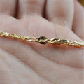 Exquisite Fashion 18K Gold Filled Necklace For Women Men Size 16 - 30 Inch Jewelry Chain - Visuel 5 | SAMAG