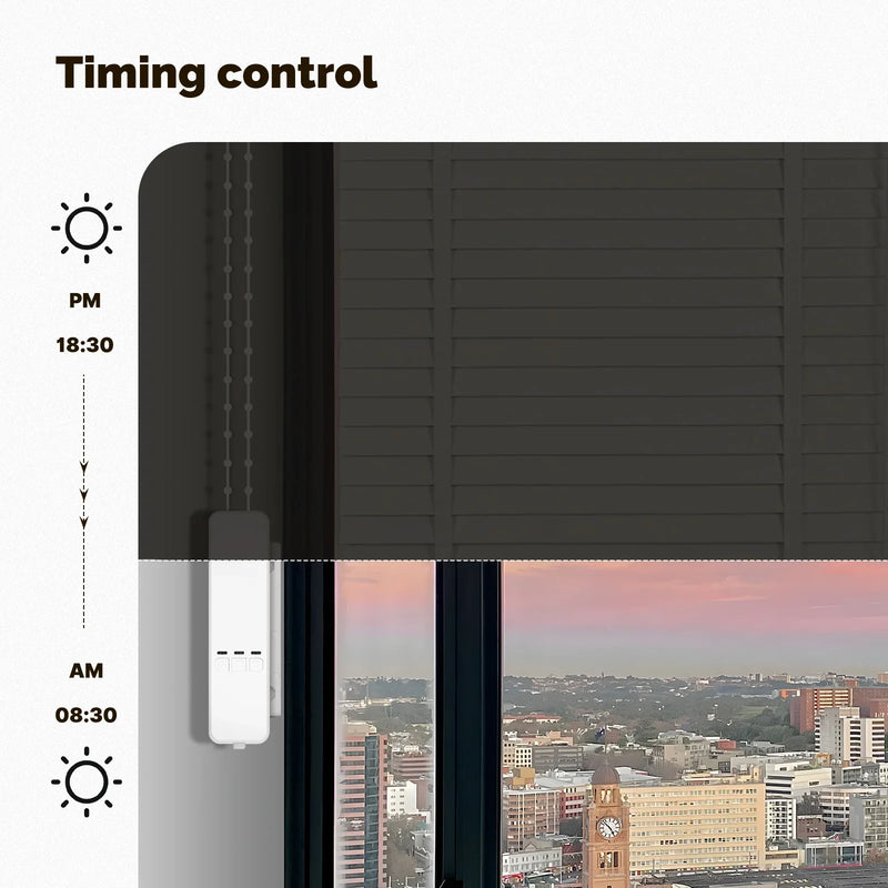 MOES Tuya ZigBee Smart Chain Roller Blinds Motor Drive Electric Shade/Shutter Curtain App Control Works with Alexa Google Home