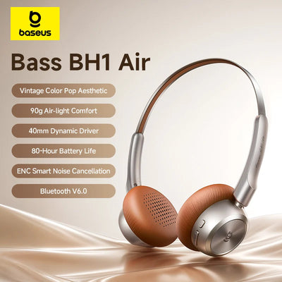 BH1 Air Wireless Headphones Bluetooth 6.0 ENC Noise | SAMAG