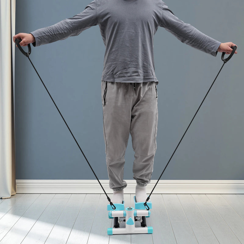 Mini Stepper with Resistance Bands, Hydraulic Quiet | SAMAG