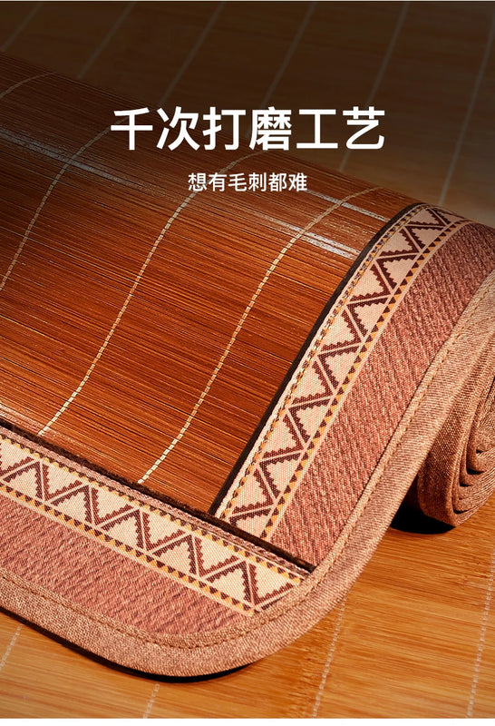 Balcony mat Bamboo mat summer mat dual-use foldable household single bed student dormitory bamboo summer straw mat double-sided