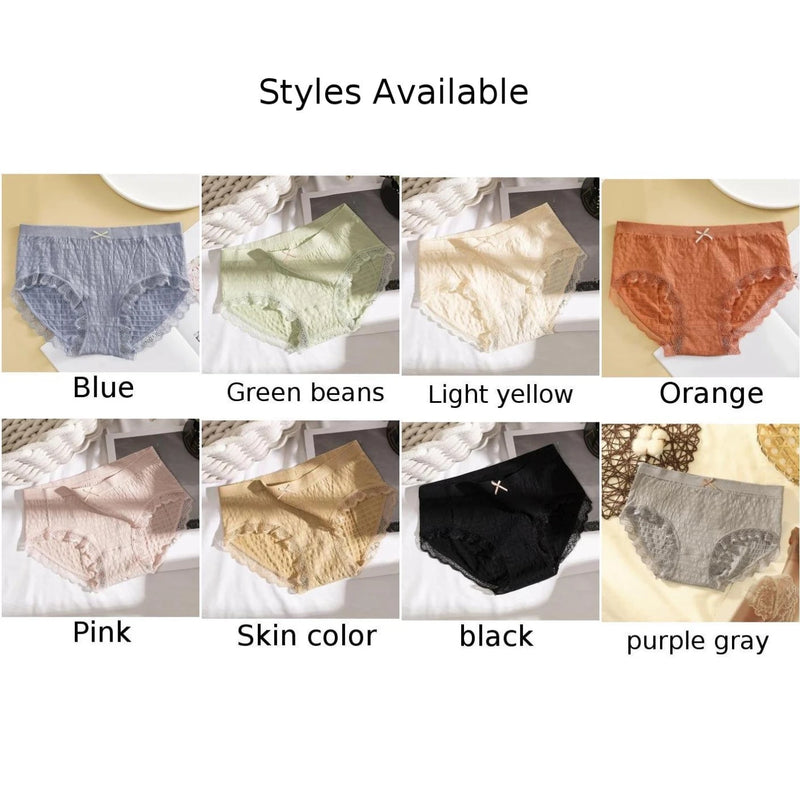 Charming lightweight lace underwear featuring a bowknot for women ideal for home relaxation and casual outings
