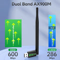 WIFI 6 AX900 USB Adapter Bluetooth 5.4 Wireless Network Card 2.4G&5GHz Wi - Fi Antenna For PC/Laptop - Visuel 2 | SAMAG
