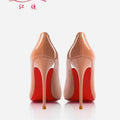 Women Heels Naked Color Women's Elegant High Heel Luxury Black Shoes Woman 2026 Red Shiny Bottoms Pointed Toe Party Ladies Women