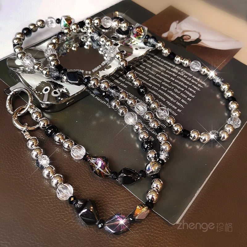 Exquisite and Sophisticated Crossbody Mobile Phone Chain for Women, Long Outdoor Travel, Anti Loss and Anti Fall Universal