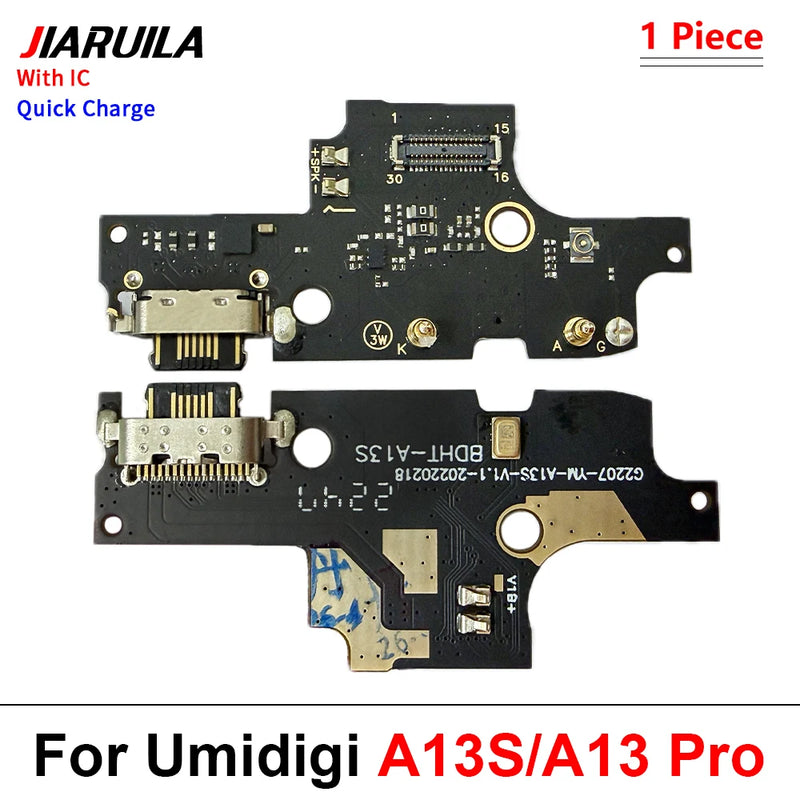 For Umidigi A5 A7 A7S A9 A11 A13 A13S A15 A11 Pro Max USB Charging Board Flex Cable Port Phone Microphone Charger Flex Connector