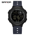 SANDA 6337 Fashion Men's Electronic Watch Sports Alarm Clock 50M Waterproof Stopwatch Timer Men's and Women's Watch