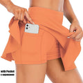 Cloud Hide Pocket Tennis Skirts Women Sports Golf Pleated Skirt Candy Color Fitness Shorts High Waist Quick Dry Running Skort