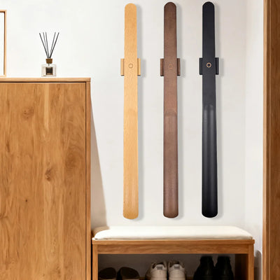 Premium Beech Wood 55cm Long Handle Shoe Horn - Magnetic | SAMAG