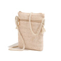 Fashion Straw Shoulder Bag Woven Square Phone Bag Handbags